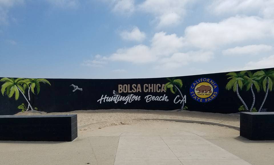 Bolsa Chica/Huntington Beach sign